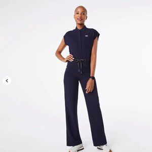 Figs Rafaela Cargo Wide Leg ScrubJumpsuit
